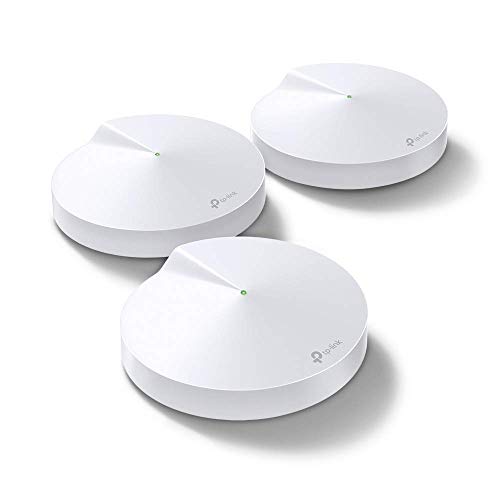 【 Mejor precio en oferta de 】✔️️ TP-LINK AC2200 Deco M9 Plus (3-pack) - Amplificador wifi Super Mesh inteligente sin interrupciones, Tri-band hasta 600m² Hub Smart IoT, Zigbee, 2 Gigabit, MU-MIMO
