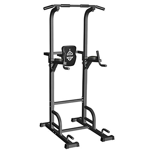 【 Mejor precio en oferta de 】✔️️ Sportsroyals Power Tower Dip Station Pull Up Bar for Home Gym Strength Training Workout Equipment, 200KG.