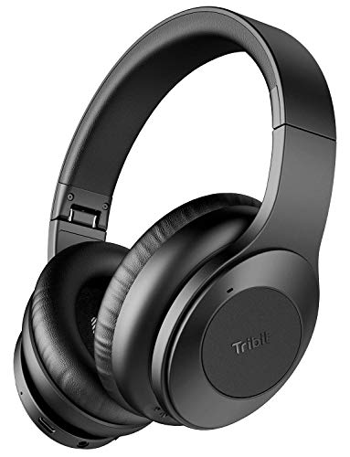 【 Mejor precio en oferta de 】✔️️ Tribit QuietPlus Auriculares con cancelación de ruido5.0 Auriculares Bluetooth con micrófono 30 horas de reproducciónCVC8.0 Sonido de alta fidelidad TypeC Auriculares inalámbricos plegables de diadema