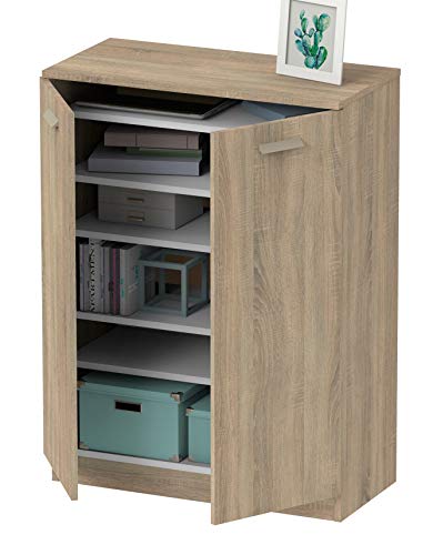 【 Mejor precio en oferta de 】✔️️ Mueble Armario Zapatero Auxiliar Multiusos Pasillo habitacion Cocina Color Cambrian 101x74x37 cm