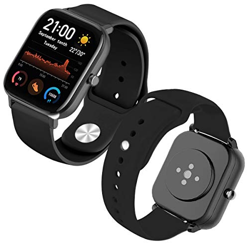 【 Mejor precio en oferta de 】✔️️ Th-some Correa para Amazfit GTS Smartwatch Reloj de Pulsera Compatible con Amazfit GTS/ Amazfit Bip/ Amazfit GTR 42mm Band Silicona