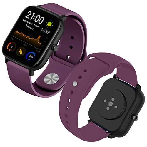 【 Mejor precio en oferta de 】✔️️ Th-some Correa para Amazfit GTS Smartwatch Reloj de Pulsera Compatible con Amazfit GTS/ Amazfit Bip/ Amazfit GTR 42mm Band Silicona