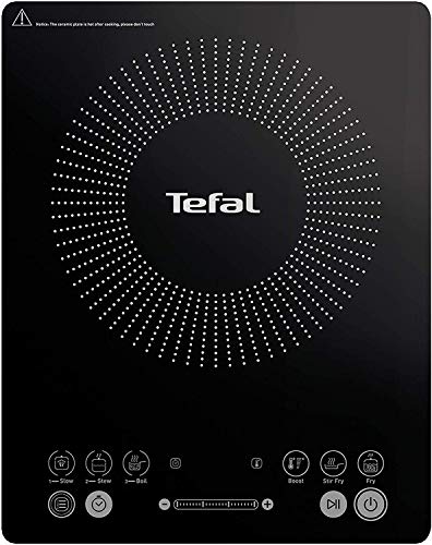 【 Mejor precio en oferta de 】✔️️ Tefal Everyday Slim - Placa de inducción portatil, 6 modos automáticos, 1 control manual, 240 C, hasta 2100 W, color negro