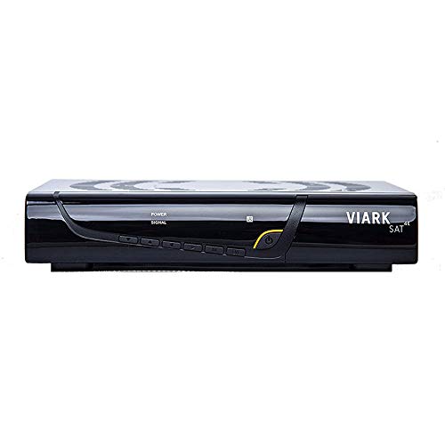 【 Mejor precio en oferta de 】✔️️ Viark Sat 4K Receptor Satélite 4K Multistream UHD DVB-S2X H.265 HEVC 60fps con LAN y Antena WiFi por USB
