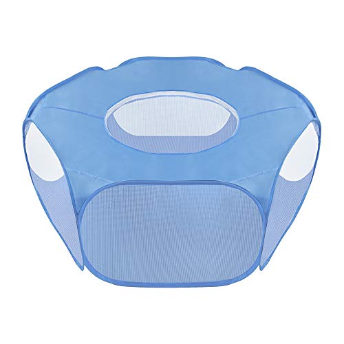 【 Mejor precio en oferta de 】✔️️ SlowTon Parque Infantil Animales pequeños, Tienda de jaulas para Mascotas Transparente y Transpirable Pop Abierto Cerca de Ejercicio al Aire, Cerca de Patio Plegable al Aire Libre