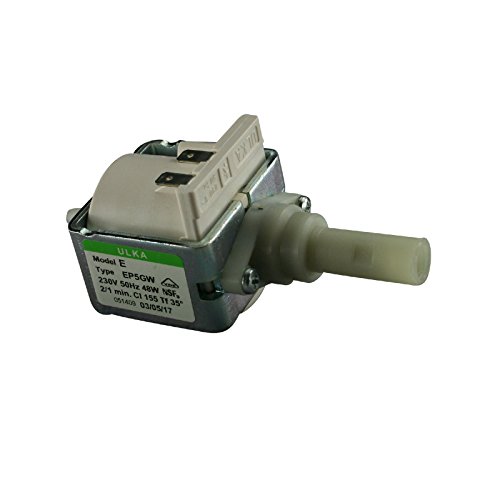 【 Mejor precio en oferta de 】✔️️ ULKA EP5GW - Bomba eléctrica con 230 V, 48 W, 15 bar, ignífuga, para café expreso automático (reacondicionado)