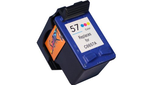 【 Mejor precio en oferta de 】✔️️ Start - 1 Replacement Cartridge for HP No 57 Colour C6657A- also suitable for the following printers: HP PSC 1205 PSC 1210 / PSC 1215 / 1315 PSC PSC - 1350, PSC, 2105, PSC 2110 2210 PSC 2175, PSC, PSC 2410 2510 / Psc-All in One. Immediately insert the ink Cartridges-No chip conversion - 100% level Indicator-Top-QUALITY ink cartridge.