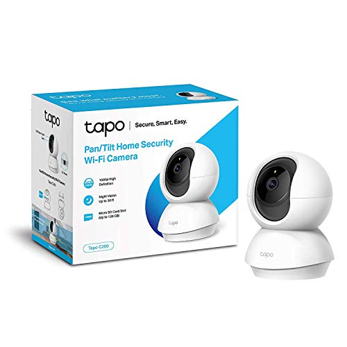 【 Mejor precio en oferta de 】✔️️ TP-Link - Cámara IP WiFi 360º, Cámara de Vigilancia FHD 1080p, Visión nocturna, Admite tarjeta SD, Audio Doble Vía, Detección de movimiento, Control Remoto, Fácil Configuración, Compatible con Alexa