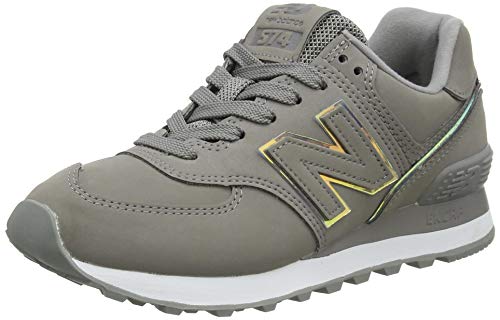 【 Mejor precio en oferta de 】✔️️ New Balance 574 WL574CLE Medium, Zapatillas Mujer, Grey (Marblehead CLE), 44 EU