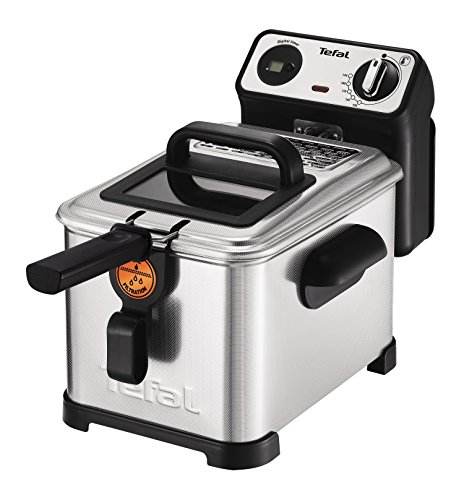 【 Mejor precio en oferta de 】✔️️ Tefal Filtra FR511170 - Pro Premium, Freidora Semiprofesional, 3 Litros de Capacidad, Temporizador Digital, Desmontable y Compatible con Lavavajillas, 2400 W, Acero Inoxidable, Gris