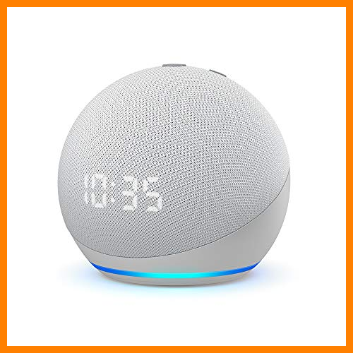 【 Mejor precio en oferta de 】✔️️ Nuevo Echo Dot (4.ª generación) | Altavoz inteligente con reloj y Alexa | Blanco
