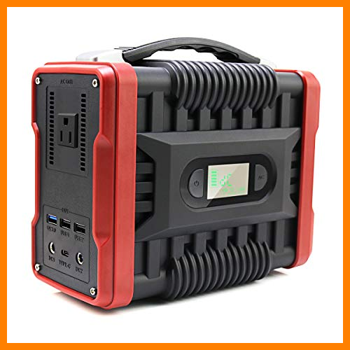 【 Mejor precio en oferta de 】✔️️ UKing 222Wh/60000mAh Almacenamiento Suministro de Energía, Portátil Generador de Camping 220W Salida con USB/QC3.0/AC/DC para Viajes, Picnics, Acampada