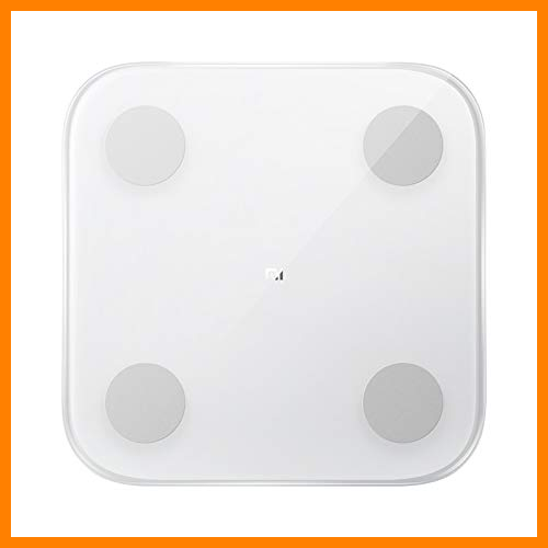 【 Mejor precio en oferta de 】✔️️ Mi Body Composition Scale 2 Blanco Sensor en Forma de G/Chip BIA de Alta precisión / 13 Datos corporales/Prueba de Capacidad de Equilibrio