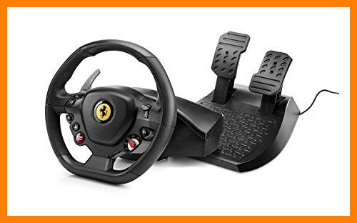 【 Mejor precio en oferta de 】✔️️ Thrustmaster T80 Ferrari 488 GTB Edition volante de carreras para PS4/PC - Funciona con juegos de PS5