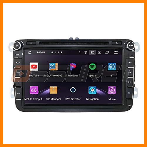 【 Mejor precio en oferta de 】✔️️ Android 10 Car GPS Navigation Bluetooth 2 DIN Vehículo estéreo con Pantalla táctil de 8 Pulgadas para Volkswagen Skoda Asiento Soporte Mirror Link WiFi / 4G SWC USB SD EQ