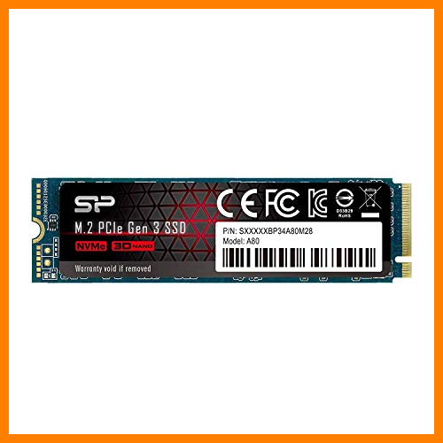 【 Mejor precio en oferta de 】✔️️ Unidad de Estado sólido PCIe Gen3x4 M.2 NVMe 512GB con velocidades de Lectura y Escritura de hasta 3400 MB/s y 2300 MB/s (Silicon Power)