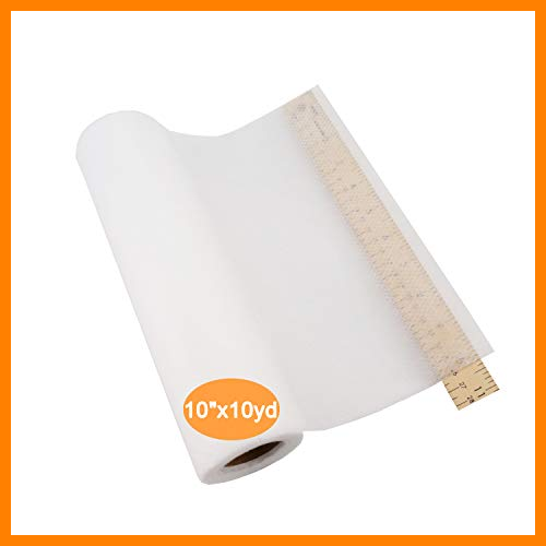 【 Mejor precio en oferta de 】✔️️ New brothread No Show Mesh (Malla Invisible) Estabilizador de Bordado - 10" x10Yd (25cmx9M) Rollo - Peso Ligero 50gm (1.8oz) - Cortar en Varios tamaños para Bordado a máquina y Costura a Mano