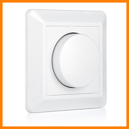 【 Mejor precio en oferta de 】✔️️ VIPMOON 220-240V 5-200W Push-On/Off Rotary LED Dimmer Switch EU-P3 para bombillas Led Luz de techo