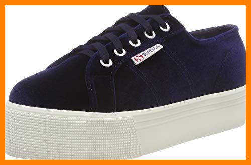 【 Mejor precio en oferta de 】✔️️ Superga 2790-velvetchenillew, Zapatillas de Gimnasia Mujer, Azul (Blue 381), 41 EU