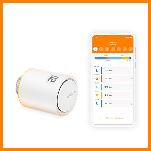 【 Mejor precio en oferta de 】✔️️ Netatmo Valvulas Termostaticas Wifi Inteligente Módulo adicional para el Termostato Intelligente y para el Paquete para calefacción colectiva, NAV -ES