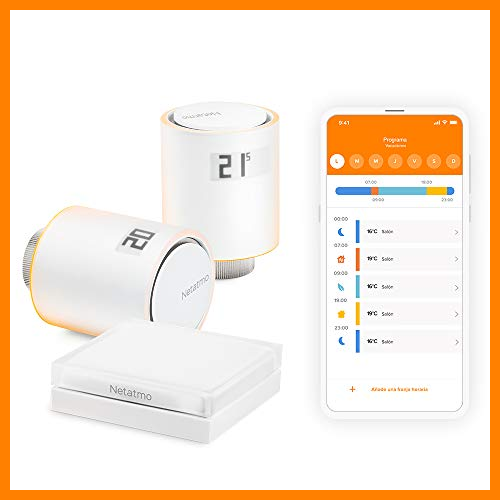 【 Mejor precio en oferta de 】✔️️ Netatmo Starter Pack Válvulas Wifi Inteligentes para Radiador, Paquete para calefacción colectiva, NVP-ES