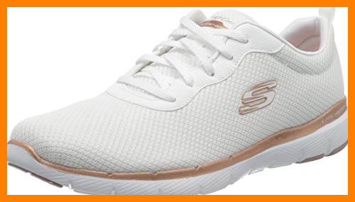 【 Mejor precio en oferta de 】✔️️ Skechers Flex Appeal 3.0-First Insight, Zapatillas Mujer, Varios Colores (Wtrg Black Mesh/Trim), 39.5 EU