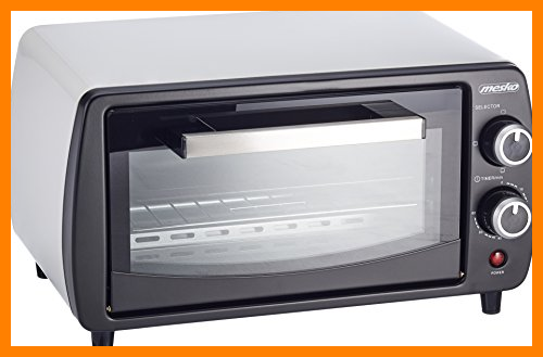 【 Mejor precio en oferta de 】✔️️ Mesko MS6004 Horno de sobremesa de 12 litros, 1000 W, 0 Decibeles, Blanco