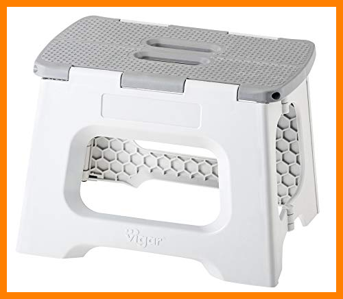 【 Mejor precio en oferta de 】✔️️ Vigar Taburete Plegable Compact de Color Gris de 23 cm de Altura