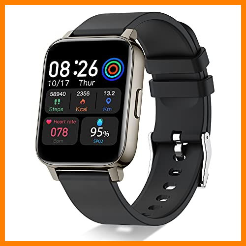 【 Mejor precio en oferta de 】✔️️ Smartwatch, Reloj Inteligente Deportivos Hombre Mujer Pantalla TFT de 1,69”, Impermeable IP68 Pulsera Actividad Sport con Fitness Tracker Monitor de Sueño Contador Caloría Pulsómetros Podómetro Negr