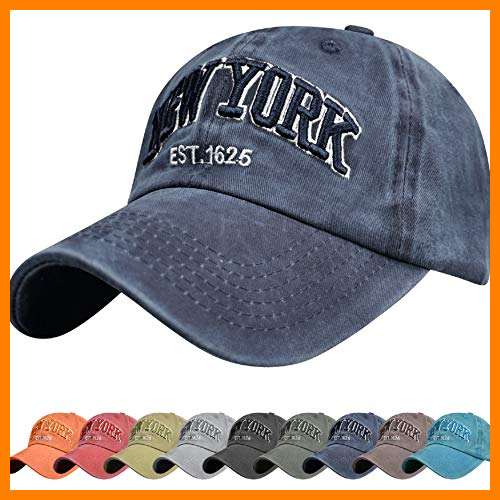 【 Mejor precio en oferta de 】✔️️ UMIPUBO Gorra de béisbol para Hombre Ajustable de algodón Classic Gorra Bordado New York Vintage Unisex Verano Sombreros de Gorra Deportes de Sol