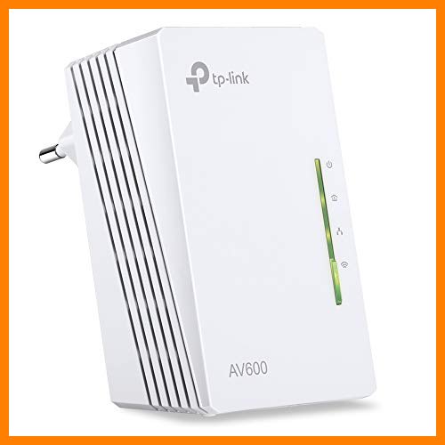 【 Mejor precio en oferta de 】✔️️ TP-Link TL-WPA4220 - Extensor Powerline AV600 a 300Mbps por Línea Eléctrica, HomePlug AV, PLC con Wifi, 2 Puertos Ethernet 10/100Mbps, 1 pieza