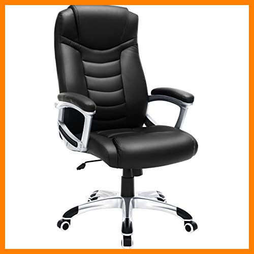 【 Mejor precio en oferta de 】✔️️ SONGMICS OBG21B - Silla de Oficina, Color Negro