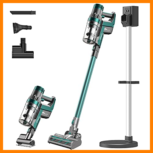 【 Mejor precio en oferta de 】✔️️ Ultenic U11 Aspiradora Escoba sin Cable, 4 en 1 Aspirador Escoba Potente 25000PA, 55 Minutos de Autonomía, Pantalla LED, Soporte de Carga, Modo para Alfombra, Batería Extraíble, 3 Niveles Ajustables