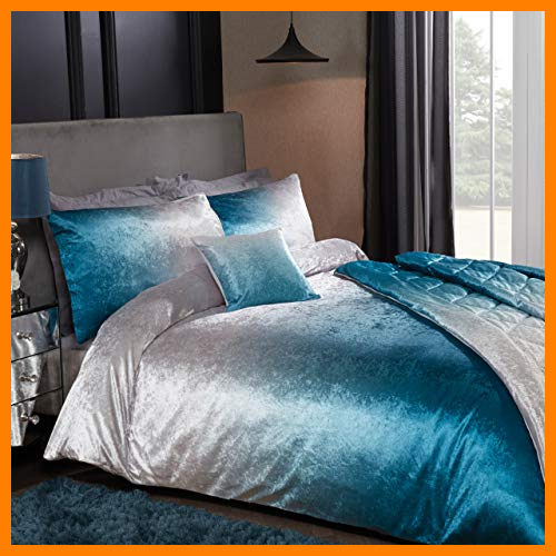 【 Mejor precio en oferta de 】✔️️ Sleepdown Ombre - Juego de Ropa de Cama (Terciopelo), Color Azul