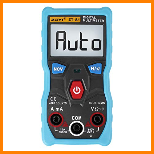 【 Mejor precio en oferta de 】✔️️ Multímetro digital, verdadero multímetro digital RMS con una pantalla LCD de 4000 cuentas de retroiluminación de rango automático, engranaje de identificación automática, inteligente antiquemaduras