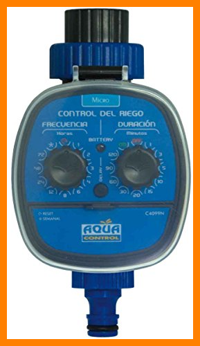 【 Mejor precio en oferta de 】✔️️ Aqua Control C4099N Programador de Riego para Jardín, Para todo tipo de Grifos, Apertura a 0 Bar