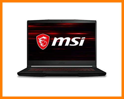 【 Mejor precio en oferta de 】✔️️ MSI GF63 Thin 10SCSR-876XES - Ordenador portátil Gaming de 15.6" FullHD 60Hz (Intel Core i7-10750H, 16GB RAM, 1TB SSD, Nvidia GTX 1650Ti-4GB, sin sistema operativo) negro - Teclado QWERTY Español