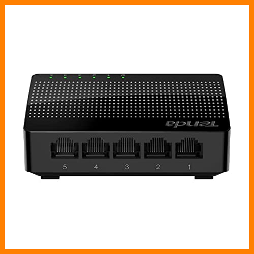 【 Mejor precio en oferta de 】✔️️ Tenda SG105 Switch de Escritorio Gigabit de 5 Puertos (Jumbo Frame de 15 KB, IEEE 802.3X, 5 * 10/100/1000 Mbps, Plug and Play, Gaming sin Interrupciones, Streaming HD, MDI/MDIX Automático)