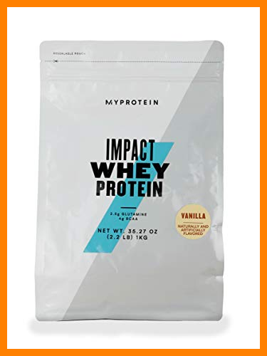 【 Mejor precio en oferta de 】✔️️ Myprotein Impact Whey Protein Suplemento, Sabor Vainilla - 1000 gr
