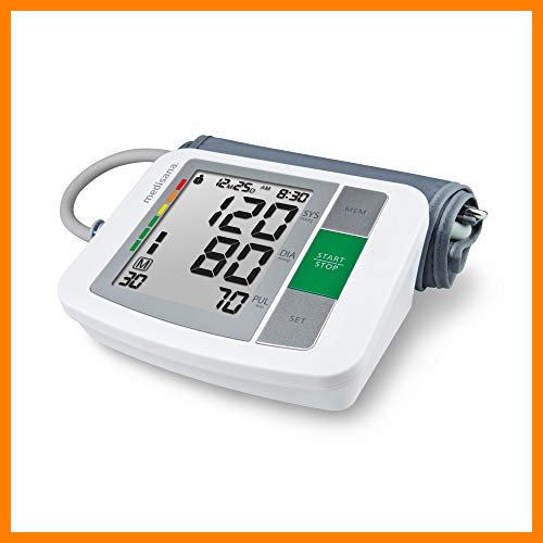 【 Mejor precio en oferta de 】✔️️ Medisana BU 510 - Tensiómetro para el brazo, pantalla de arritmia, escala de colores de los semáforos de la OMS, para una medición precisa de la tensión arterial y del pulso con función de memoria