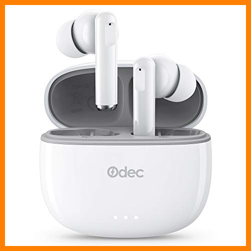 【 Mejor precio en oferta de 】✔️️ Auriculares Inalámbricos, Auriculares Bluetooth 5 Sonido Estéreo, Reproducci 20 Horas, Estéreo internos con indicador de batería, Micrófono Incorporado, Control Táctil, IPX5