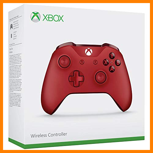 【 Mejor precio en oferta de 】✔️️ Microsoft - Mando Inalámbrico, Color Rojo (Xbox One), Bluetooth