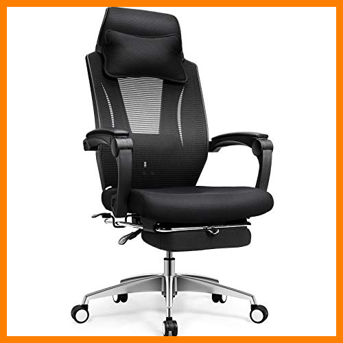 【 Mejor precio en oferta de 】✔️️ mfavour,Silla de Oficina,Silla de Escritorio Ergonómica,Silla Gaming con Reposapiés/Reposacabeza/Soporte Lumbar Ajustable,Carga máxima de 130kg/285lbs