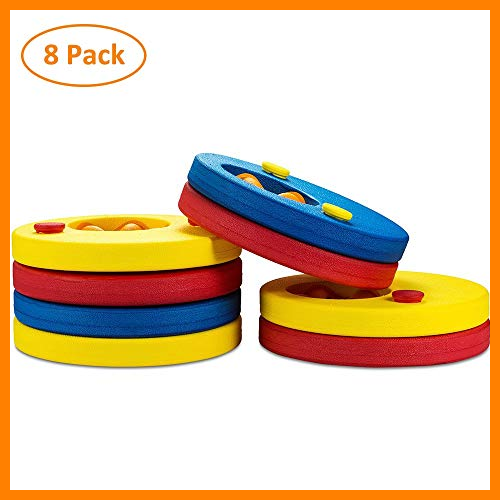 【 Mejor precio en oferta de 】✔️️ SKYSPER 8 Piezas Manguitos de Natación para Niños Flotador Bebe Piscina Discos Flotantes Hechos de Espuma con Certificación Seguridad Aprender a Nadar