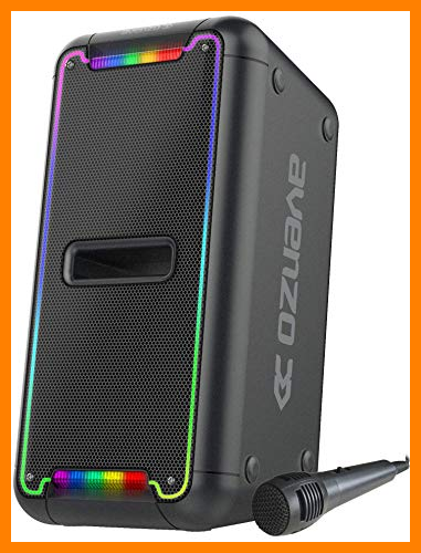 【 Mejor precio en oferta de 】✔️️ Avenzo - Altavoz Bluetooth, Modelo AV-SP3201B, Potencia de 250 W, Con Luz de LED, Micrófono Incluido, Con Asa de Transporte, Altavoz Inalámbrico, Color Negro