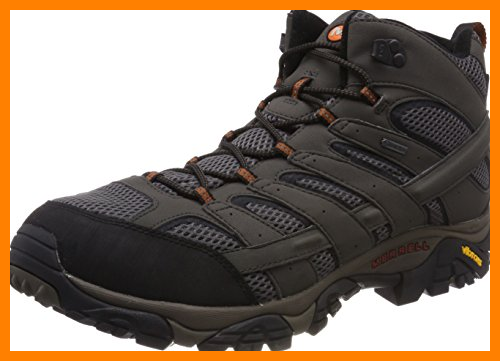 【 Mejor precio en oferta de 】✔️️ Merrell Moab 2 Mid GTX, Botas de Senderismo para Hombre, Gris (Beluga), 44 EU