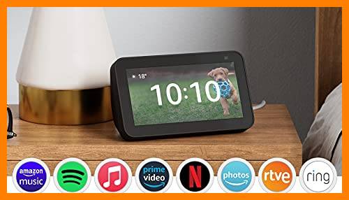 【 Mejor precio en oferta de 】✔️️ Nuevo Echo Show 5 (2.ª generación, modelo de 2021) | Pantalla inteligente con Alexa y cámara de 2 MP | Antracita