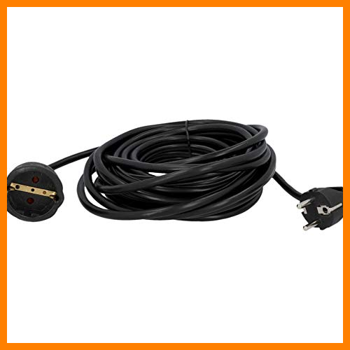 【 Mejor precio en oferta de 】✔️️ uniTEC 44567 - Cable alargador schuko (H05VV-F 3G, 1, 5 mm², 10 m), color negro