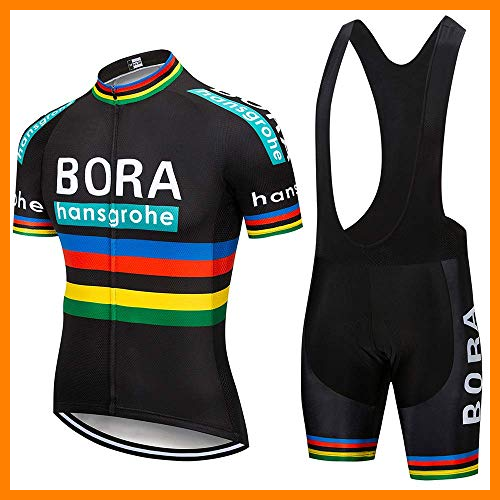 【 Mejor precio en oferta de 】✔️️ SUHINFE Traje Ciclismo Hombre para Verano, Ciclismo Maillot y Culotte Ciclismo Culote Bicicleta con 5D Gel Pad para Deportes al Aire Libre Ciclo Bicicleta