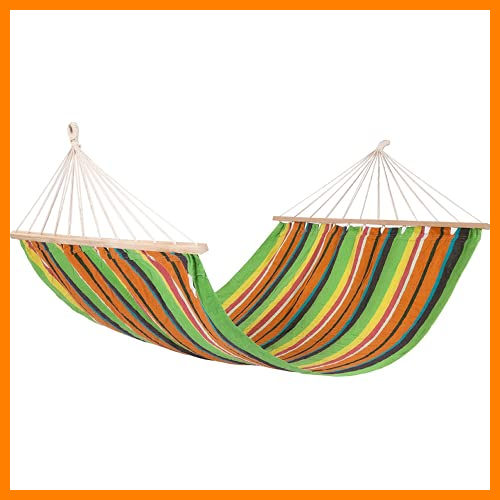 【 Mejor precio en oferta de 】✔️️ Ultranatura Hamaca con Palo Bali, Hamaca de Jardín Resiste Hasta 200 kg, Hamaca Colgante de Camping, Hamaca con Barra, Beige Aprox. 200 x 150 cm